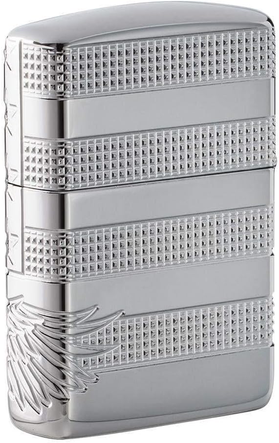 Zippo Patriotic Design Pocket Lighter, High Polish Chrome, One Size (49027)