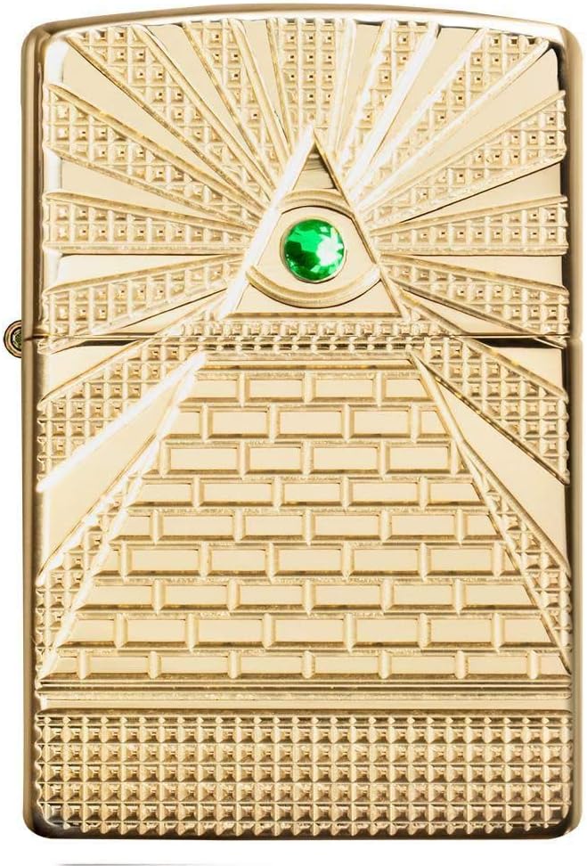 Zippo Eye of Providence High Polish Brass Design Pocket Lighter