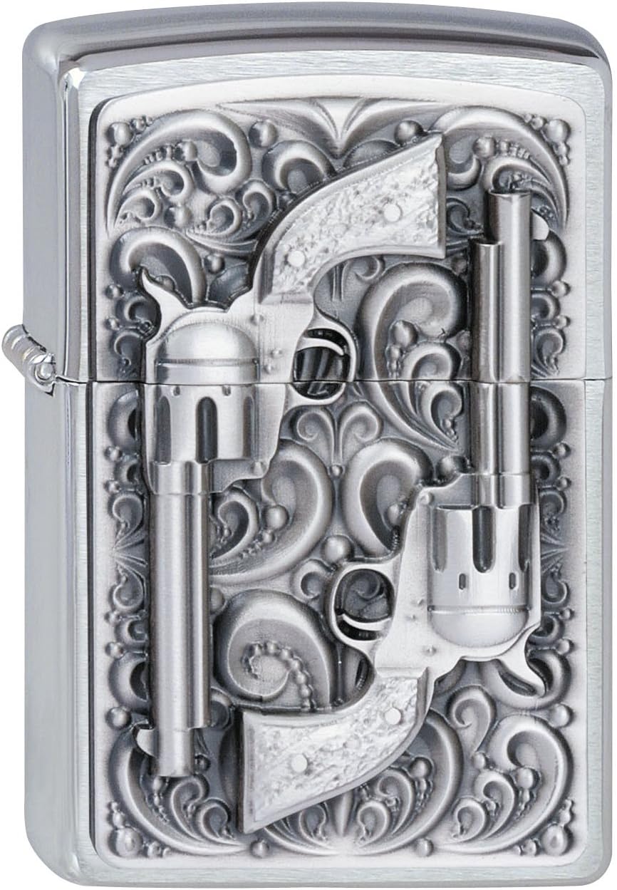 Zippo 2001654 No.200 Revolver Emblem Cigarette Lighter